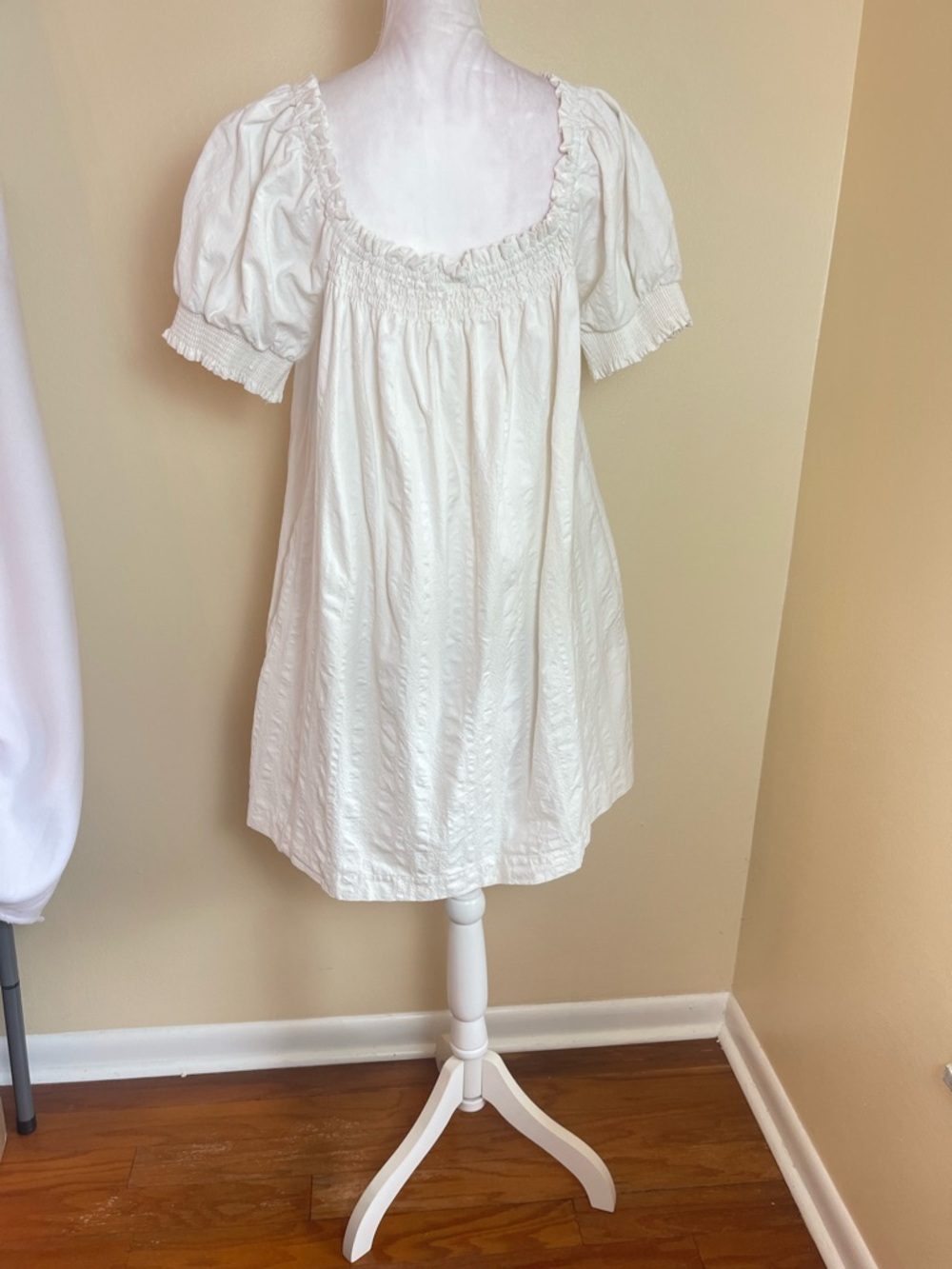 Free People Off-Shoulder Mini Dress in Ivory - Picture 16 of 16